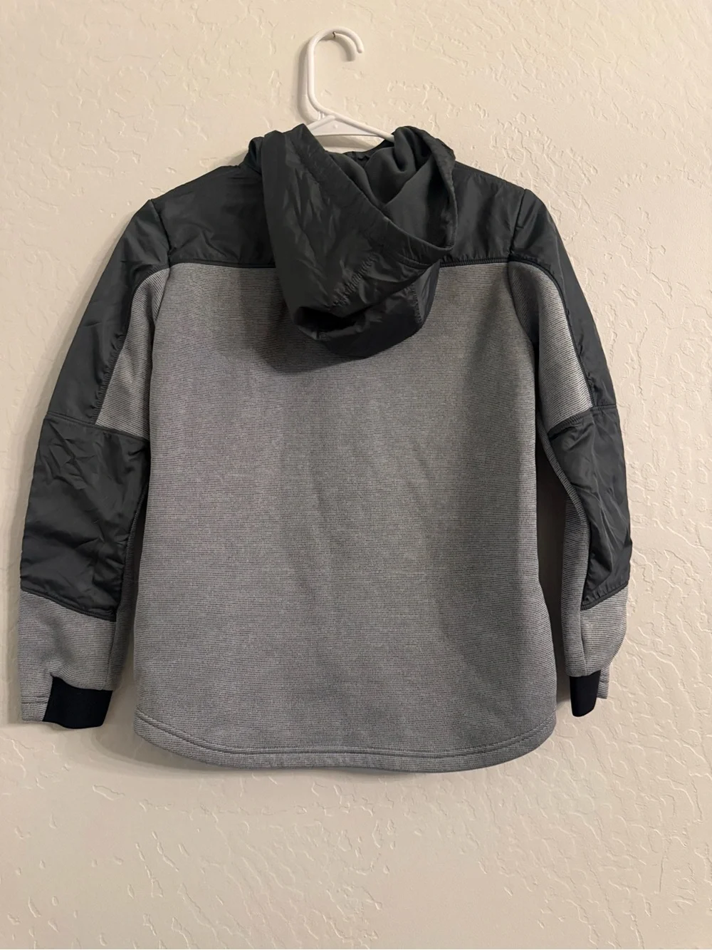 Under Armour Gray and Black Hooded Zip-Up Jacket